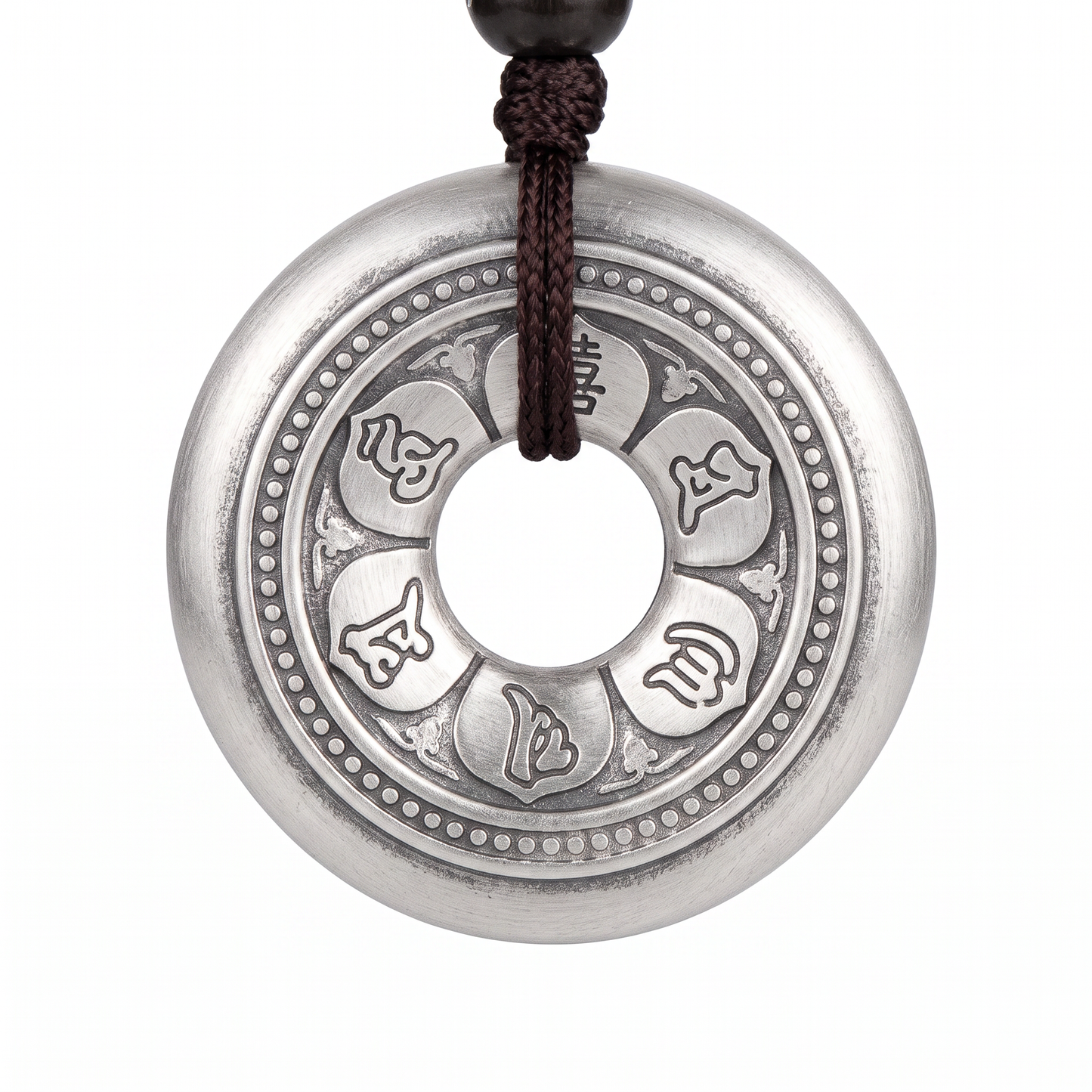 999.9 Pure Silve Symbols Necklace