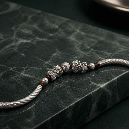 9999 Fine Silver Twin Lion Bracele