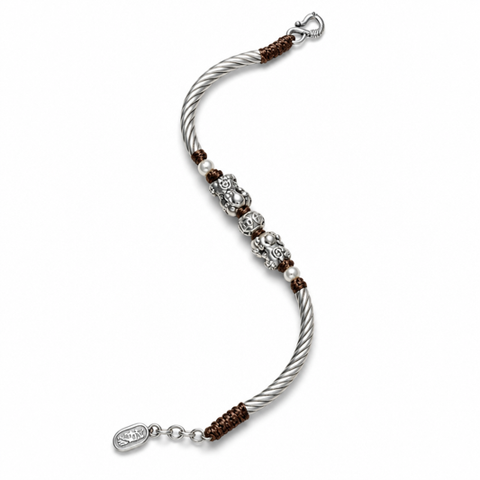 9999 Fine Silver Twin Lion Bracele