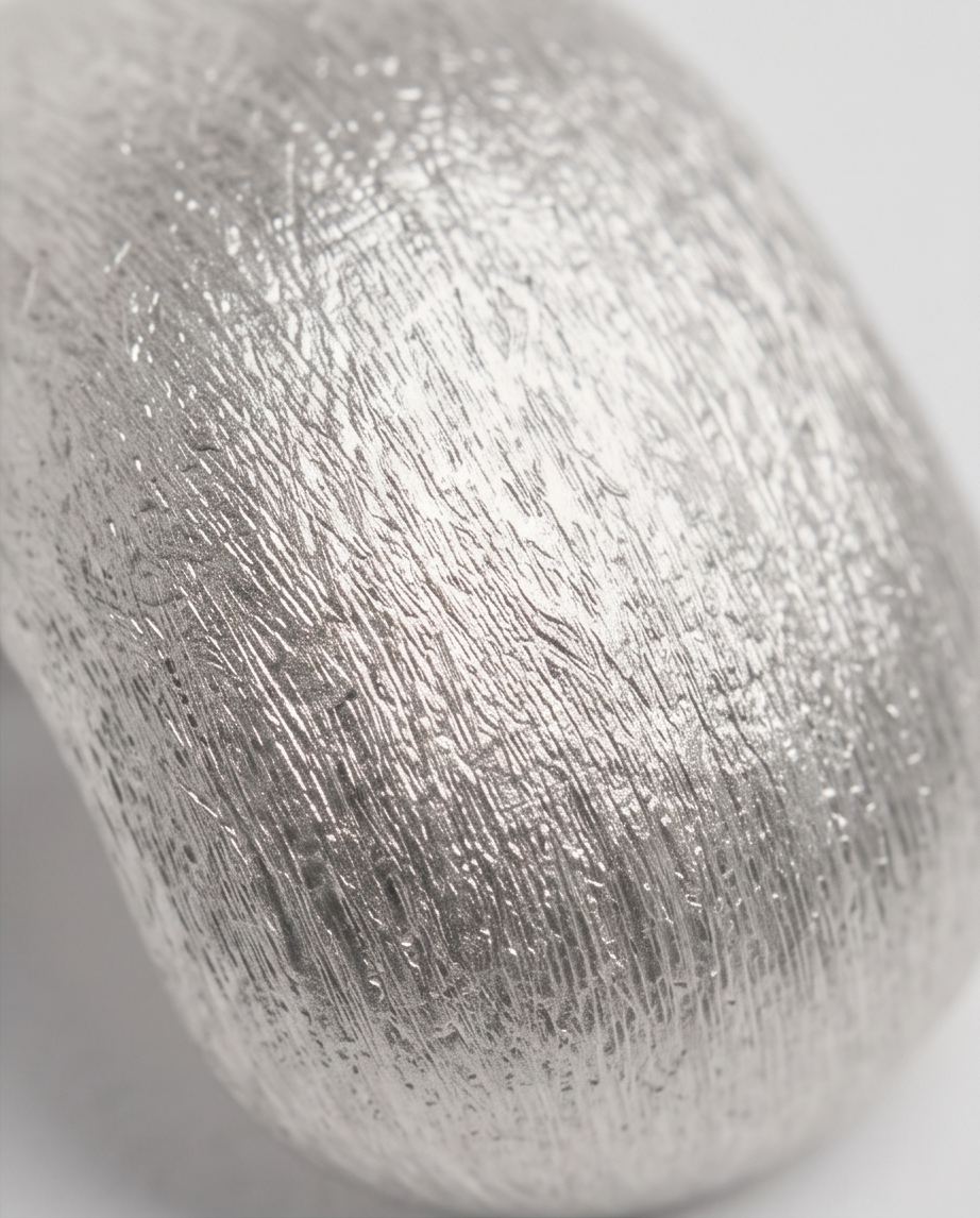 Brushed Silver Barrel Stud Earrings