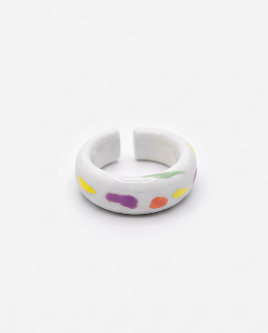Paint dots ceramic ring