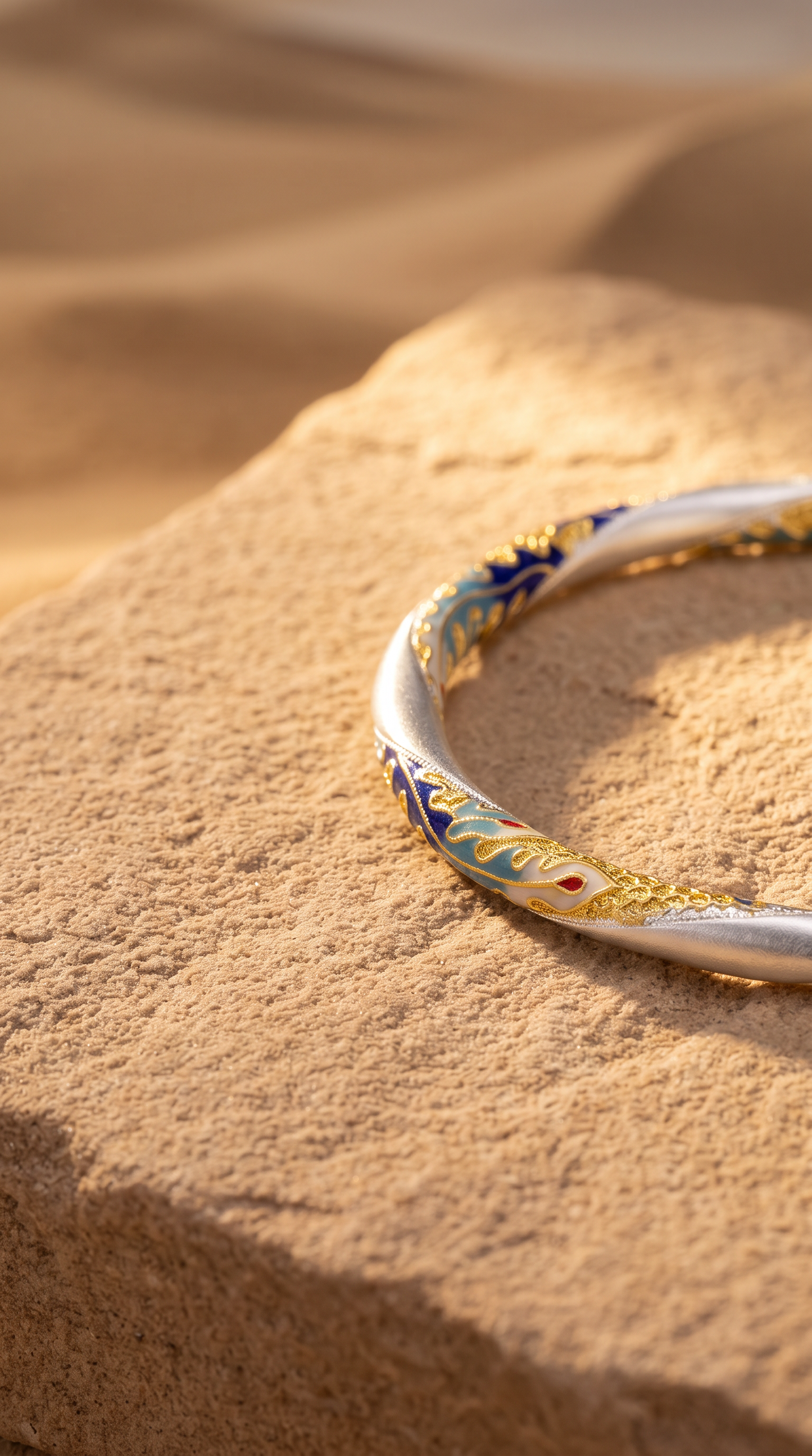 9999 Silver Blue Nature Bracelet